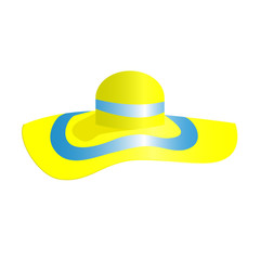 Ladys hat with a brim