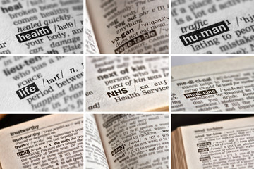 Obraz premium Health Medicine Words Set (4 of 9)