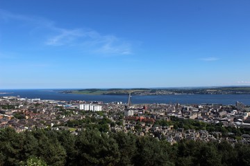 Dundee from the Law, looking towards Fife