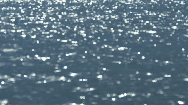 Sun Reflecting in Blue Water, Defocused
