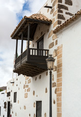 Fototapeta na wymiar A view of Juan Bethencourt street in Betancuria on Fuerteventura, Canary Islands, Spain