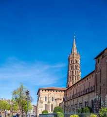 Fototapeta na wymiar Romanic Church Saint Sernin, Toulouse