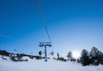 chair lift for skiing