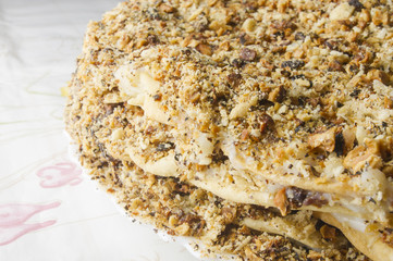 layered big holiday cake