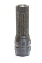 flashlight black color isolated background