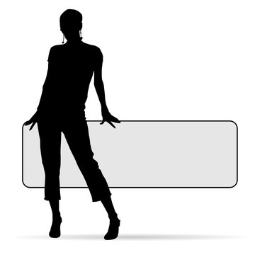 girl figure silhouette illustration