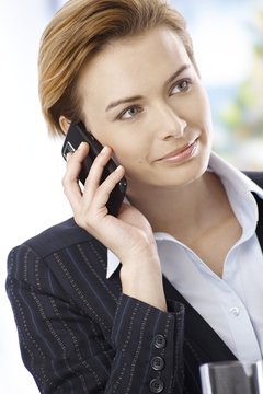 Businesswoman on phone call