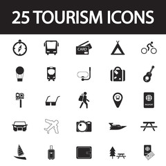 travel and tourism icon set