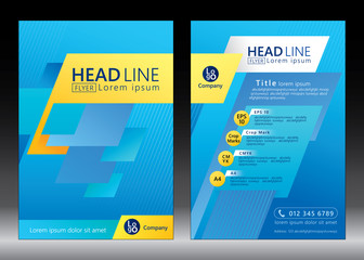 Business brochure template. Brochure template design. Vector illustration