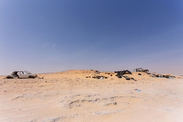 No-man's land between Morocco and Mauritania