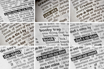 Fototapeta premium Education Learning Words Set (1 of 8)