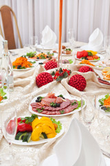 Wedding table setting