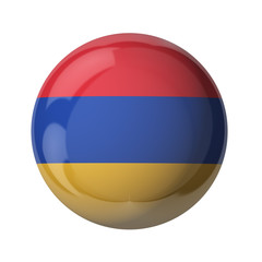 Fototapeta premium Armenia flag, glassy ball