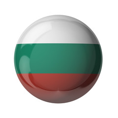 Bulgaria flag, glassy ball