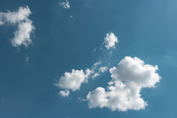 Cloud summer sky in America