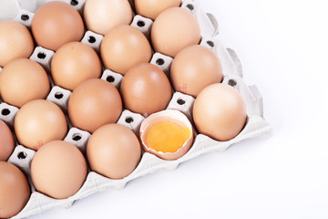 egg yolk in a container