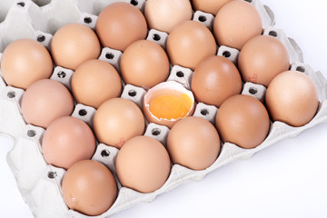 egg yolk in a container