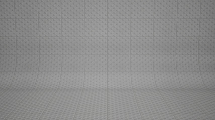  Abstract tiles pattern background in round wall