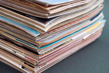 Stack of magazines