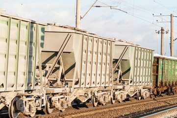 train on the railroad
