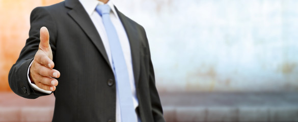 Businessman handshake