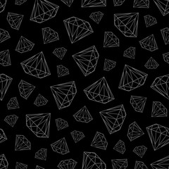 Fototapeta premium black pattern with diamonds