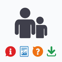 Group of people sign icon. Share symbol.