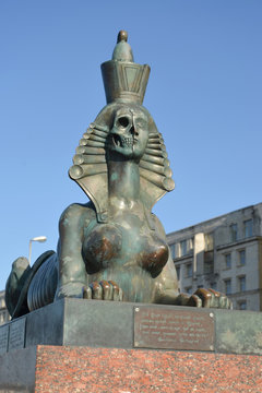 ST. PETERSBURG, RUSSIA. A sphinx with the person