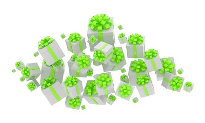 flying gift boxes