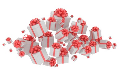 flying gift boxes