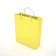 Paper Shopping Bag isolated on white background