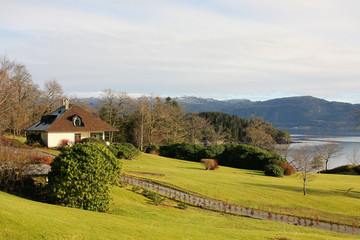 Norwegian countryside on a fjord © razel