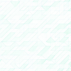 Geometric abstract background pattern illustration. Blue line work on white.