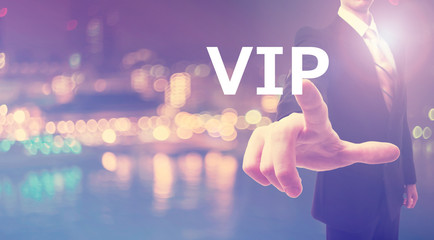 VIP concept with businessman