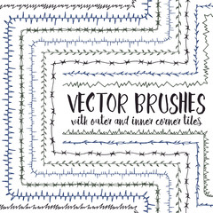 Vector brushes with inner and outer corner tiles.