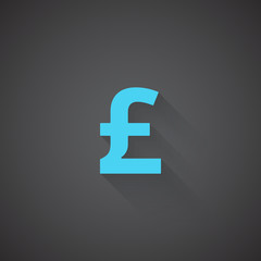 Flat Pound web app icon on dark background
