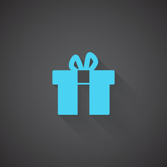 Flat Gift web app icon on dark background