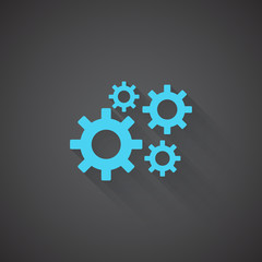Flat Process web app icon on dark background