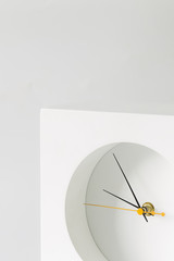 White clock, minimalism