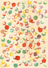 Toned background pattern with abstract watercolor shapes