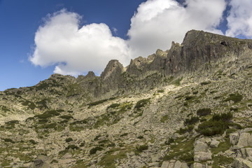 Fototapeta na wymiar Amazing Rocks under Dzhangal Peak, Pirin Mountain, Bulgaria