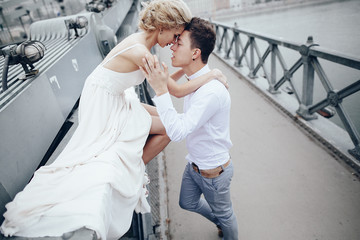 Obraz premium wedding day in Budapest