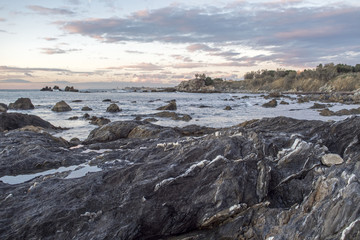 Fototapeta premium Livorno,tramonto ad Antignano.