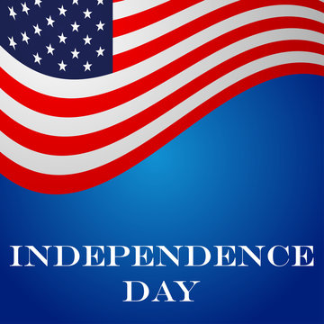 Icono plano INDEPENDENCE DAY en bandera USA #1