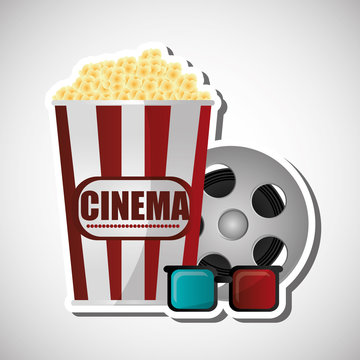 Cinema icon design 