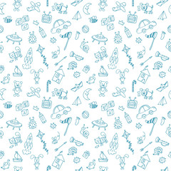 Background for cute little boys. Hand drawn children drawings co