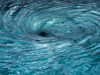Real water twirl