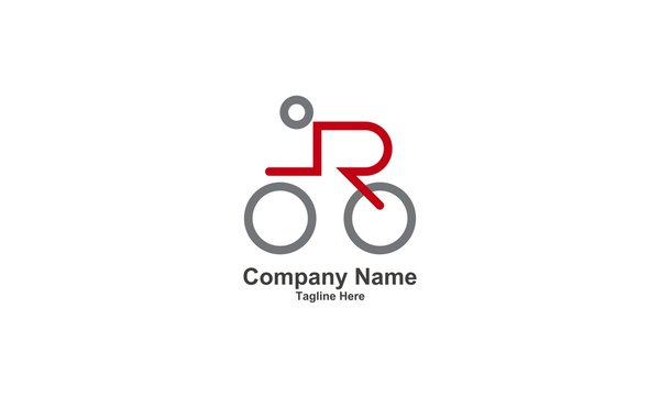 Letter R People Becycle Logo