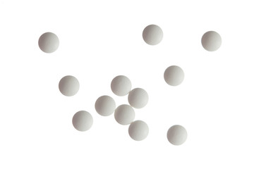 pills isolated on white background