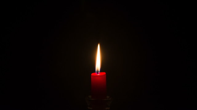 red candle burning out - 5h in 13 seconds 